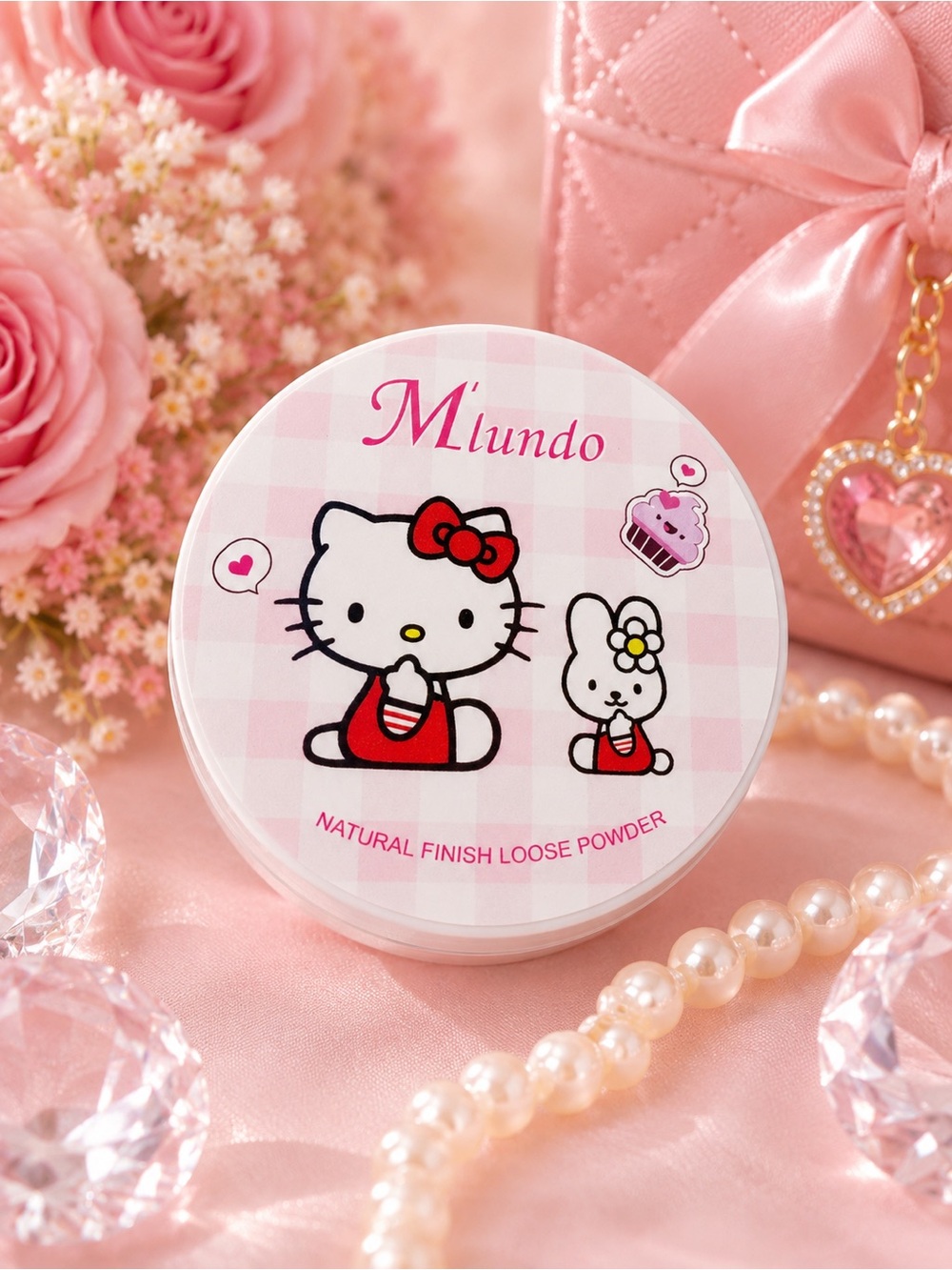 Mlundo Hello Kitty Loose Powder - Pink Packaging